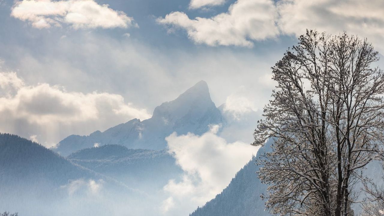 Blick auf die Watzmannfrau von der Gästeterrasse Blick auf die Watzmannfrau von der Gästeterrasse